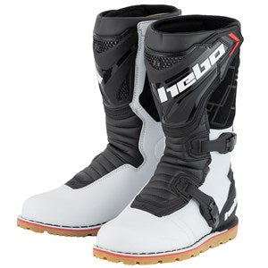 Hebo Technical 3.0 Trials Boots | Black/Red/White/Natural Leather