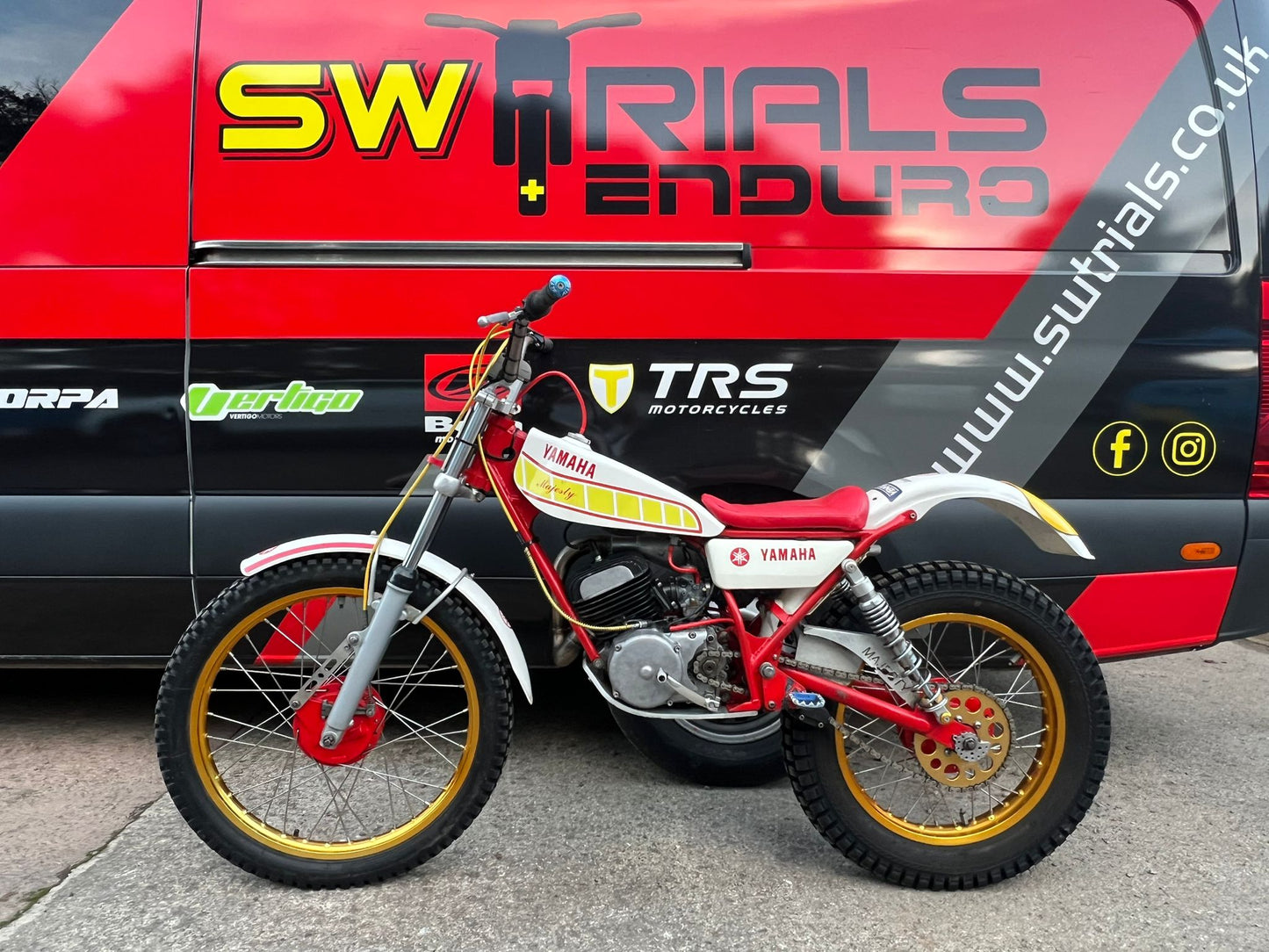 Yamaha Mini Majesty 200cc Classic Twinshock Trials Bike