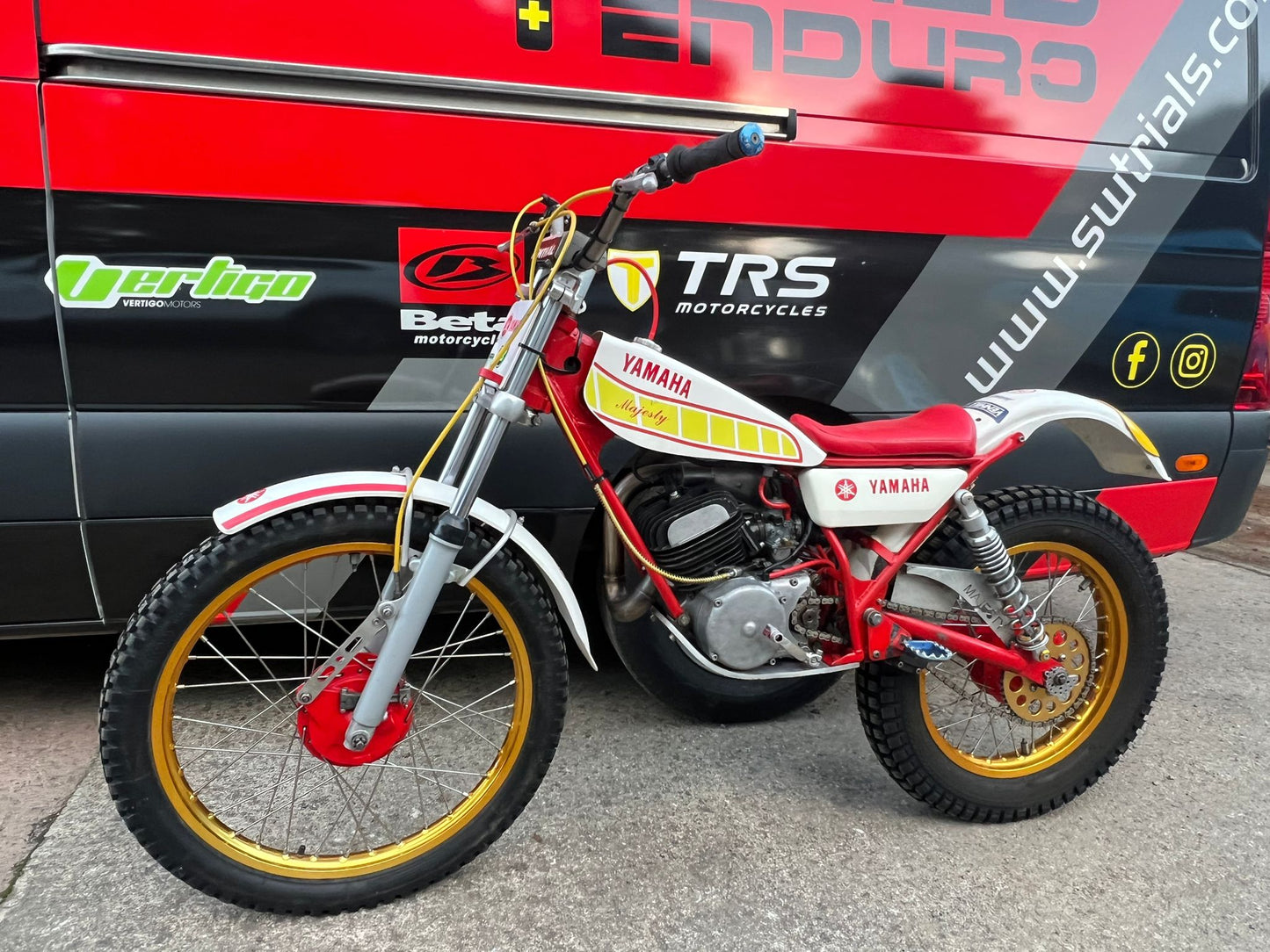 Yamaha Mini Majesty 200cc Classic Twinshock Trials Bike