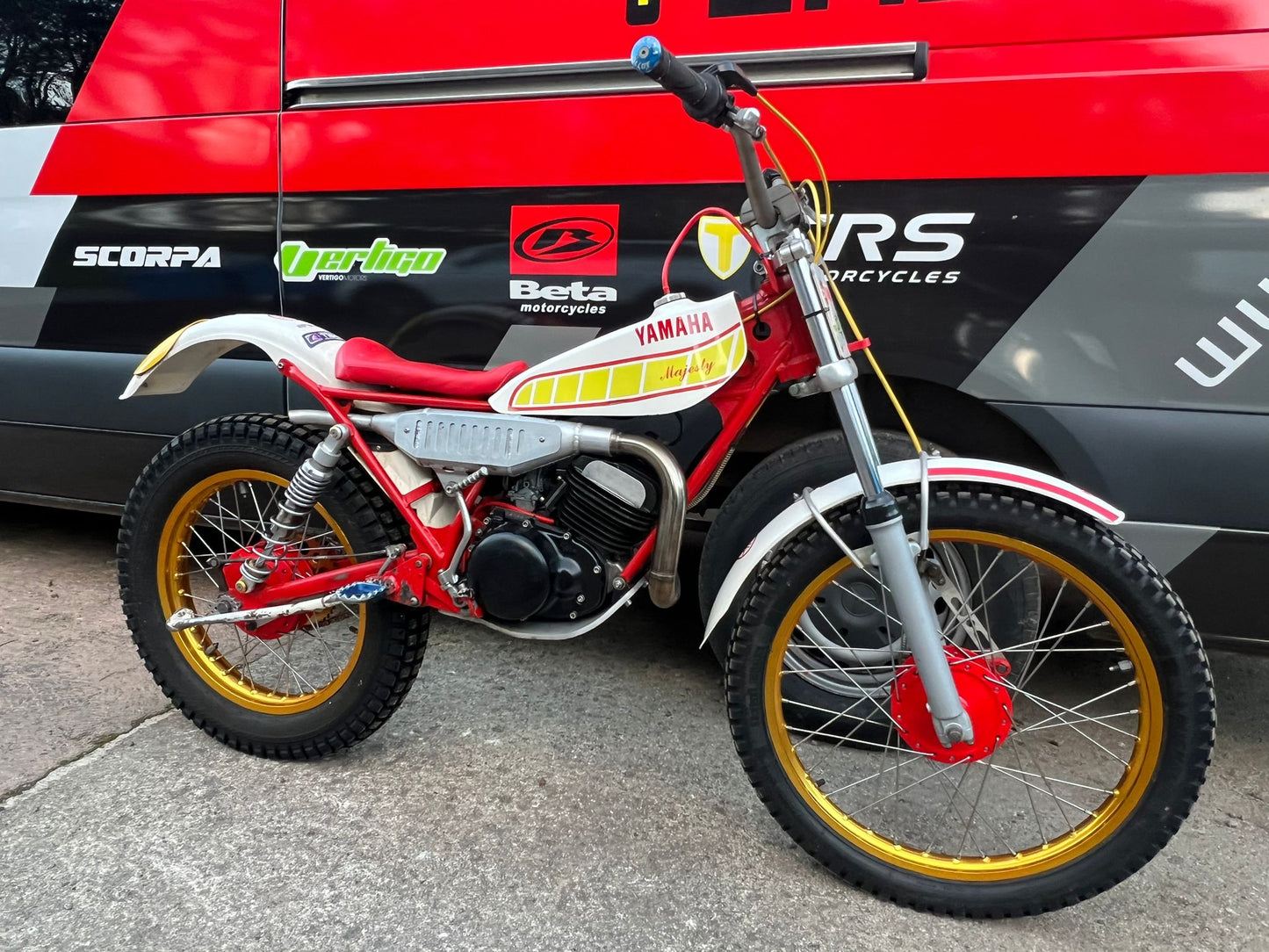 Yamaha Mini Majesty 200cc Classic Twinshock Trials Bike