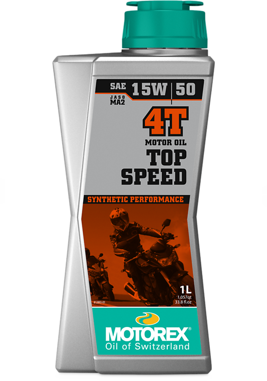 MOTOREX Top Speed 4T SAE 15W/50 MA2 Engine Oil - 1L