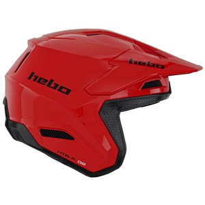 Hebo Zone Pro Monocolor Trials Helmet | Black/Red/White