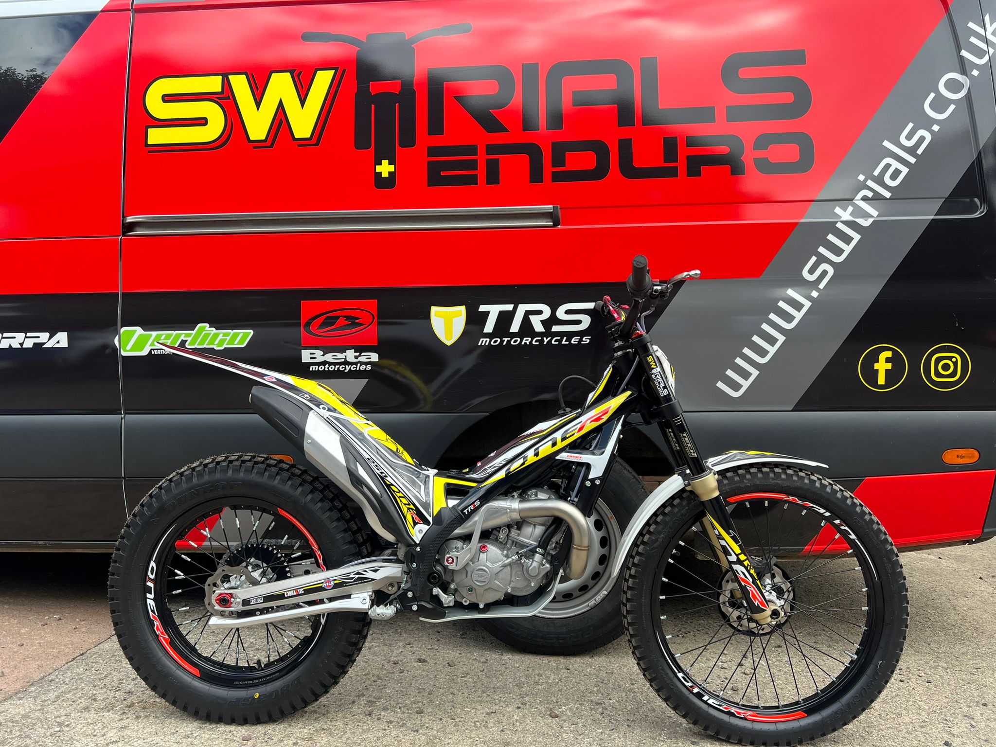 2025 TRS One R Electric Start 250cc/300cc Trials Bike – SW Trials & Enduro