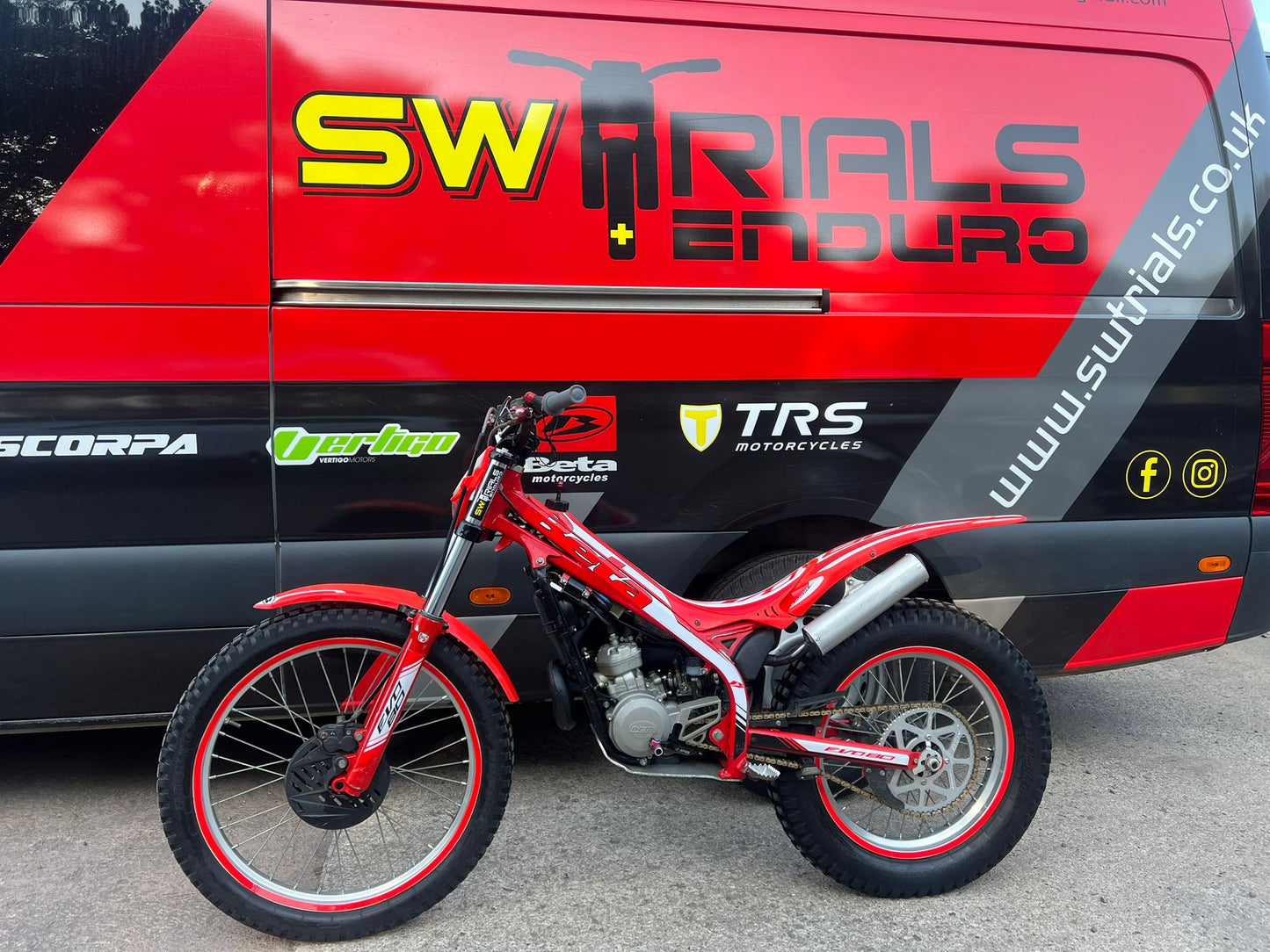 2023 Beta EVO Senior BW 80cc Trials Bike