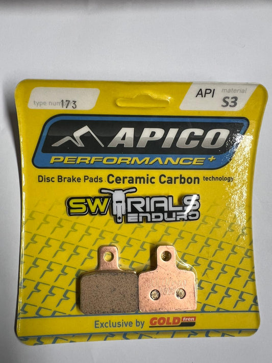 Apico Factory Racing 173 Ceramic Carbon Disc Brake Pads - Sherco, GASGAS, Honda Montesa, Scorpa, OSSA, Jotagas, Vertigo & TRS