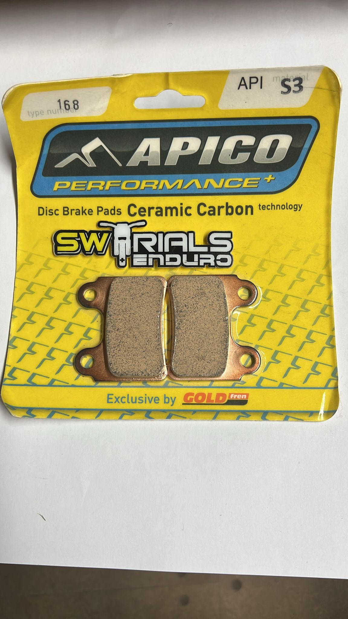 Apico Factory Racing 168 Ceramic Carbon Disc Brake Pads - Sherco, GASGAS, Beta, Honda Montesa, Scorpa & OSSA