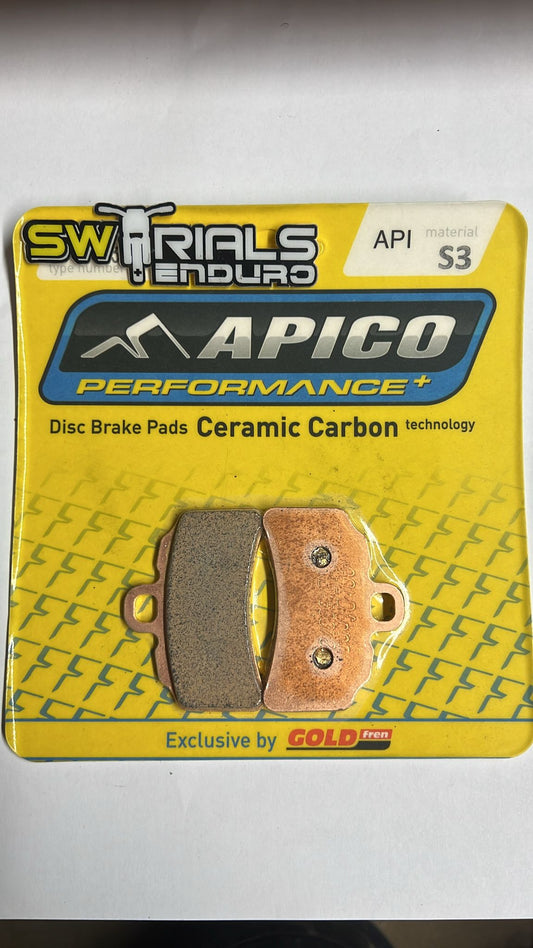 Apico Factory Racing 388 Ceramic Carbon Disc Brake Pads - TRS, GASGAS, Honda Montesa, Electric Motion & Vertigo