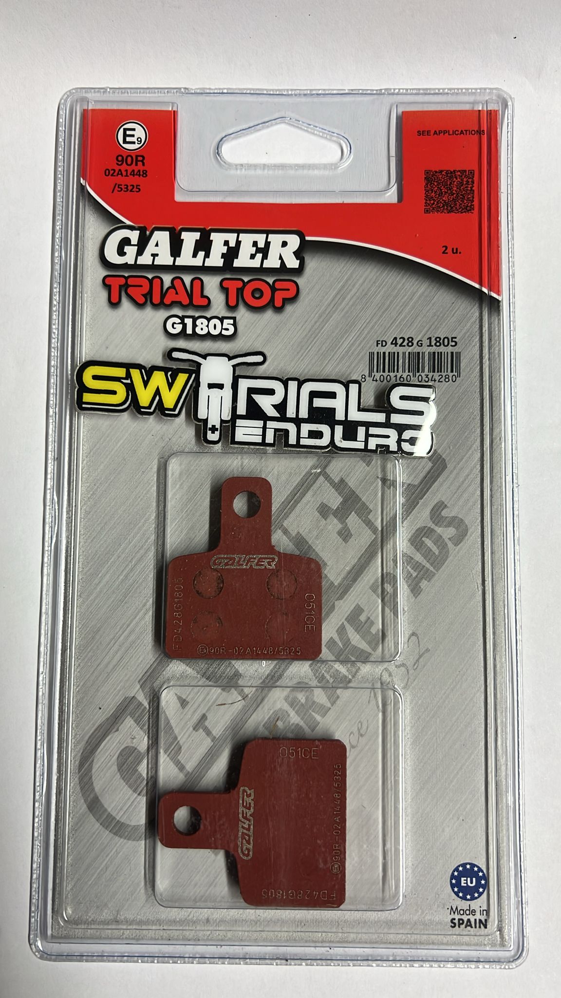 GALFER Trial Top G1805 Semi Metallic Disc Brake Pads - Beta