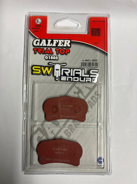 GALFER Trial Top G1805 Semi Metallic Disc Brake Pads - GASGAS, TRS, Jotagas & Honda Montesa