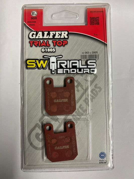GALFER Trial Top G1805 Semi Metallic Disc Brake Pads - Beta 80cc & Pre 2000