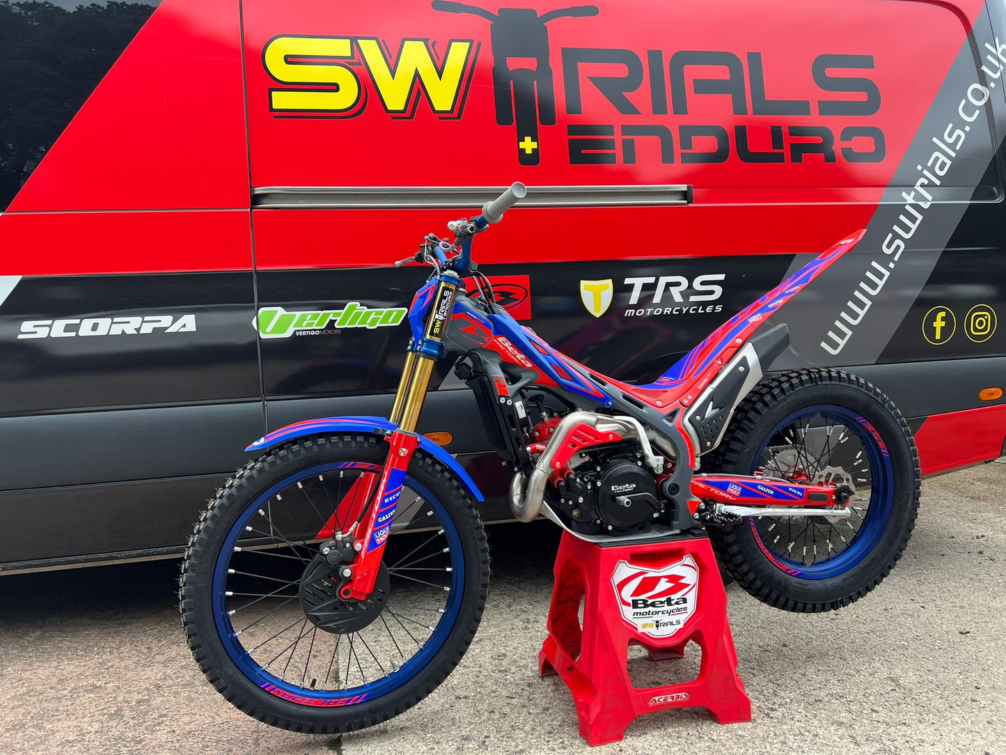 2025 Beta EVO Factory 2T 125cc Trials Bike