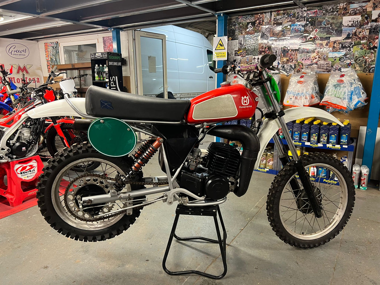 1979 Husqvarna WR250 250cc Classic Scrambler Bike