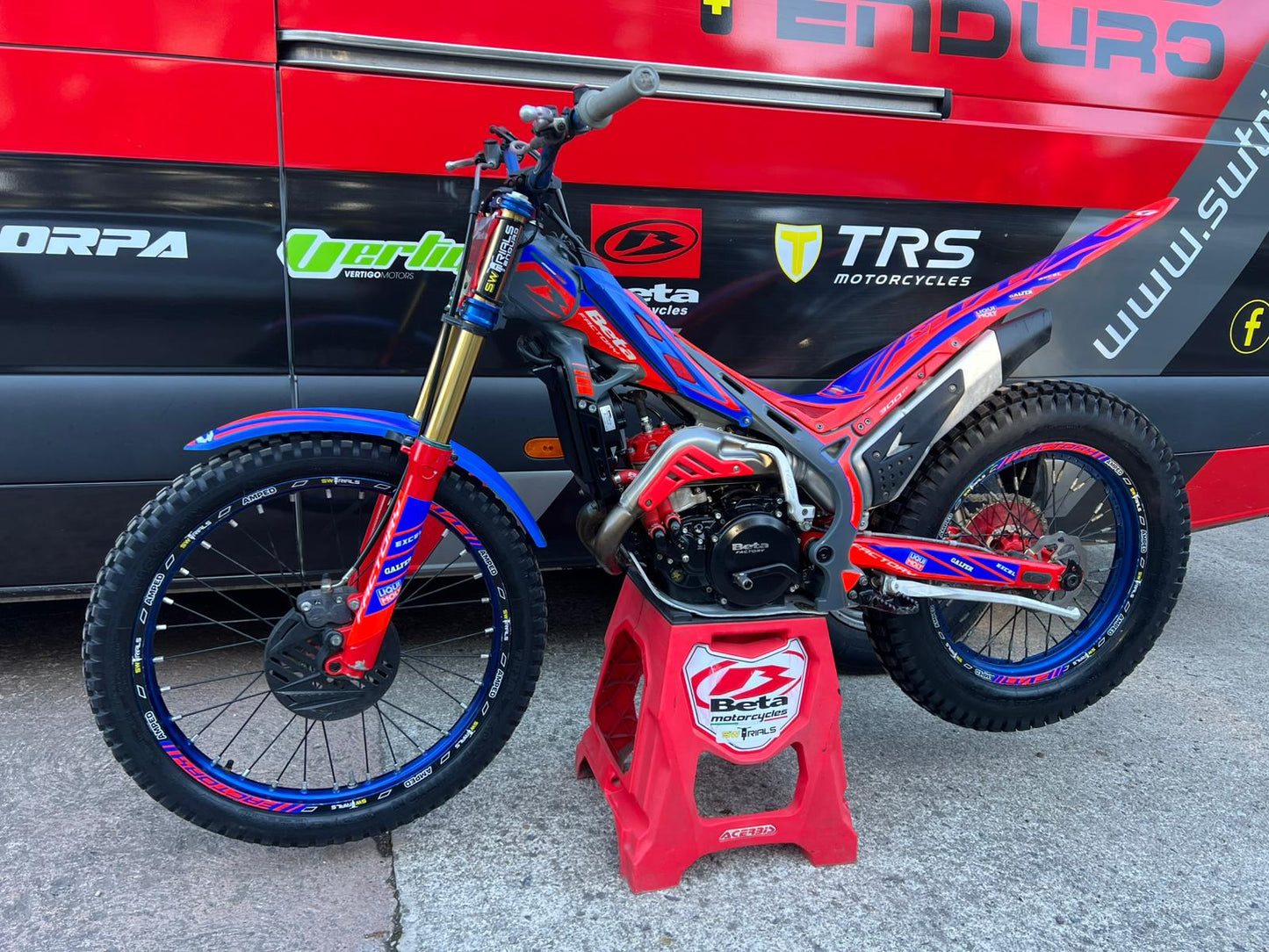 2025 Beta EVO Factory 2T 300cc Trials Bike