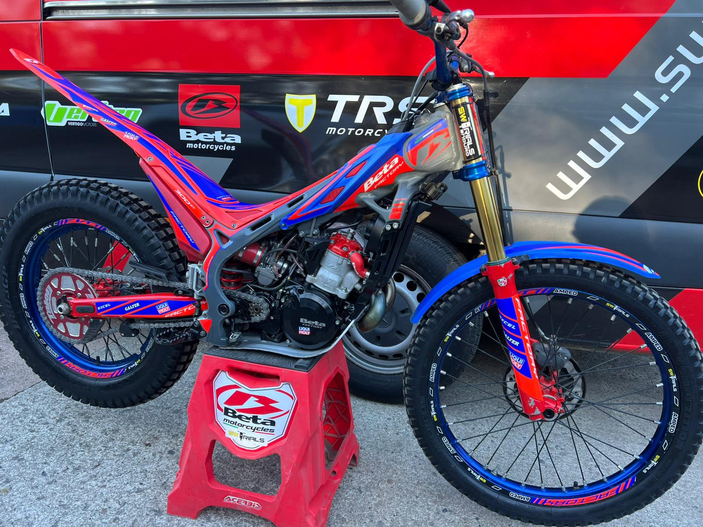 2025 Beta EVO Factory 2T 300cc Trials Bike