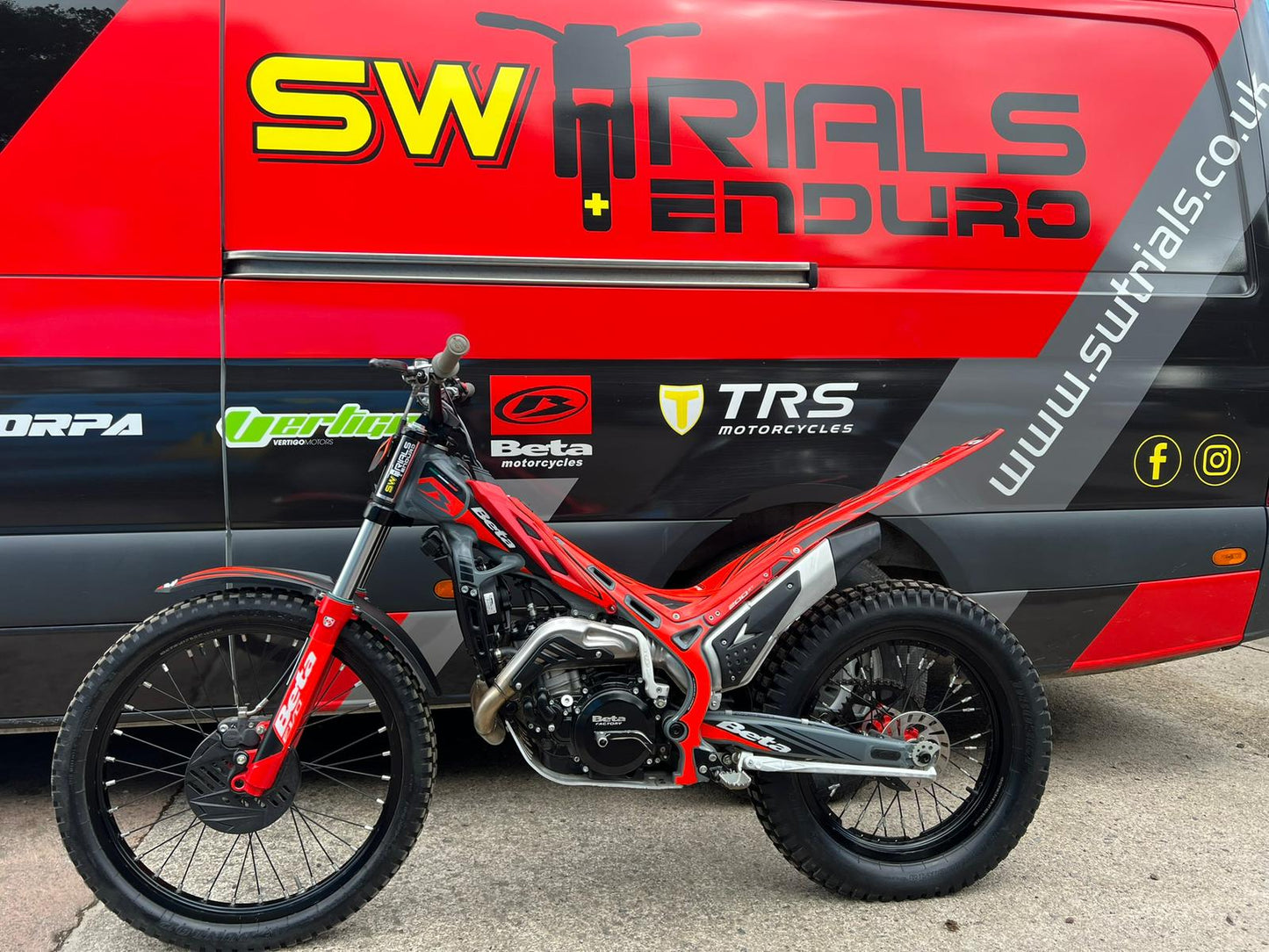 2025 Beta EVO 2T 200cc Trials Bike