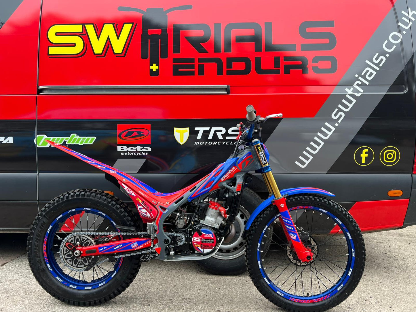 2025 Beta EVO Factory 2T 250cc Trials Bike