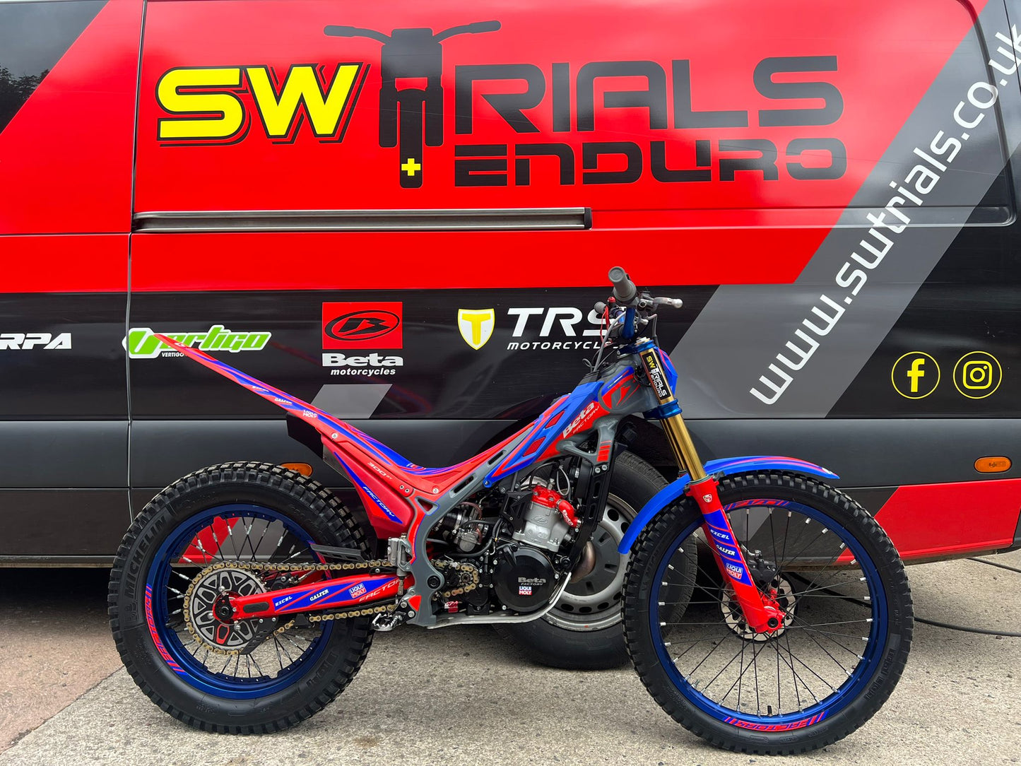 2025 Beta EVO Factory 2T 300cc Trials Bike