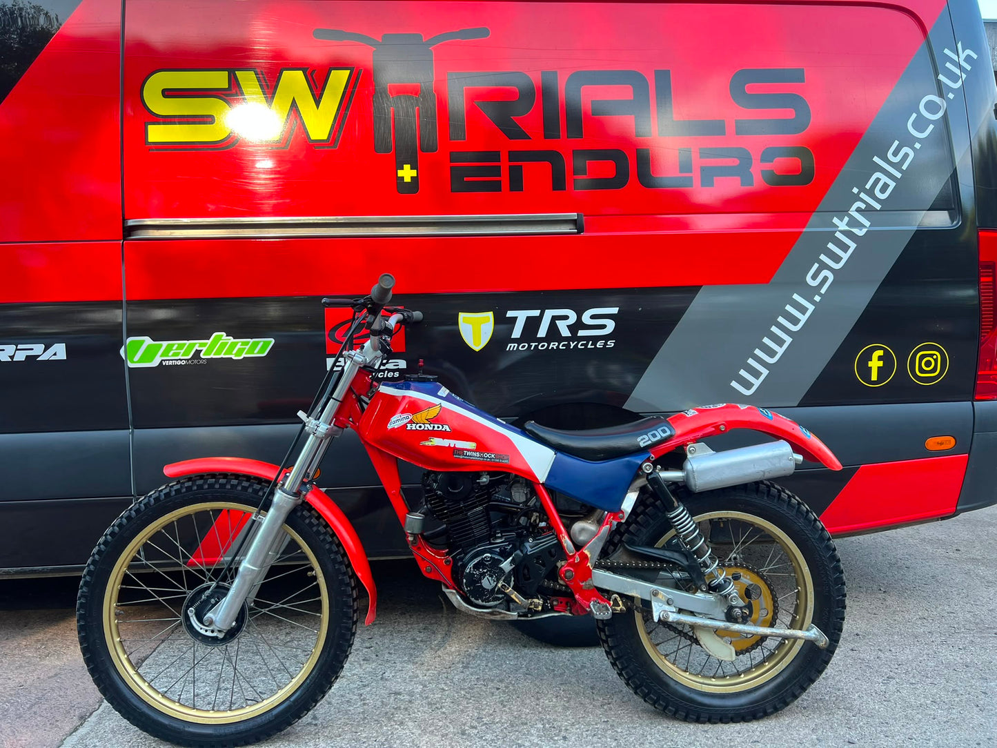Honda TLR Twinshock 200cc Classic Trials Bike