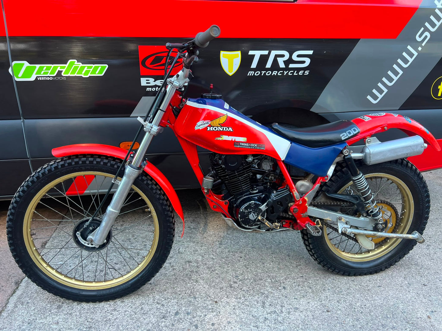 Honda TLR Twinshock 200cc Classic Trials Bike