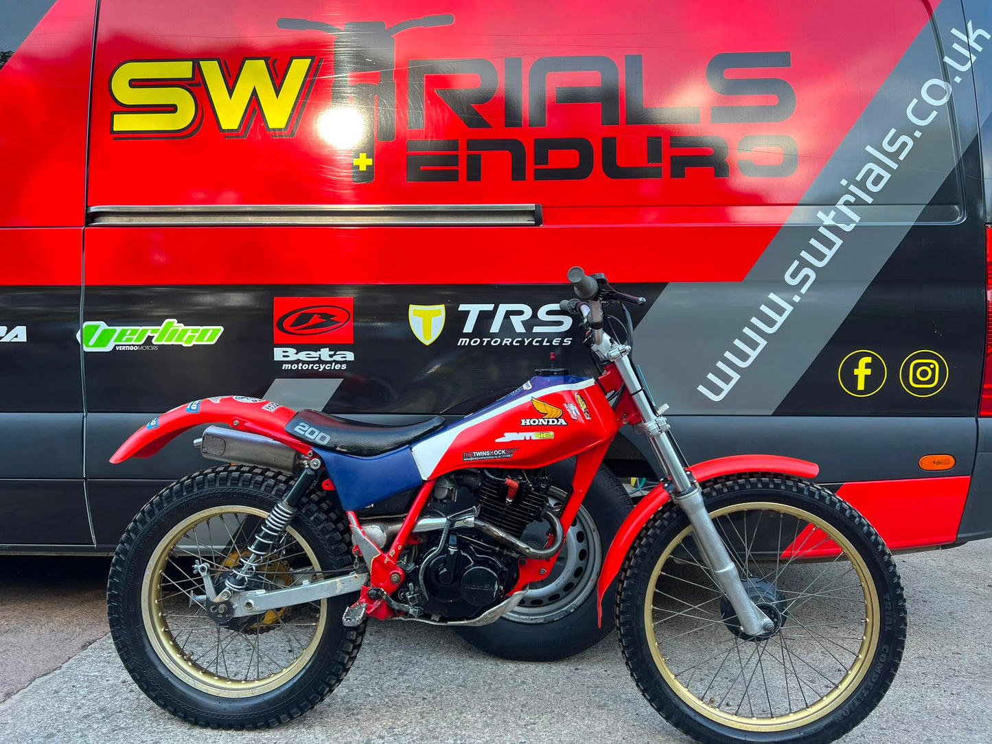 Honda TLR Twinshock 200cc Classic Trials Bike