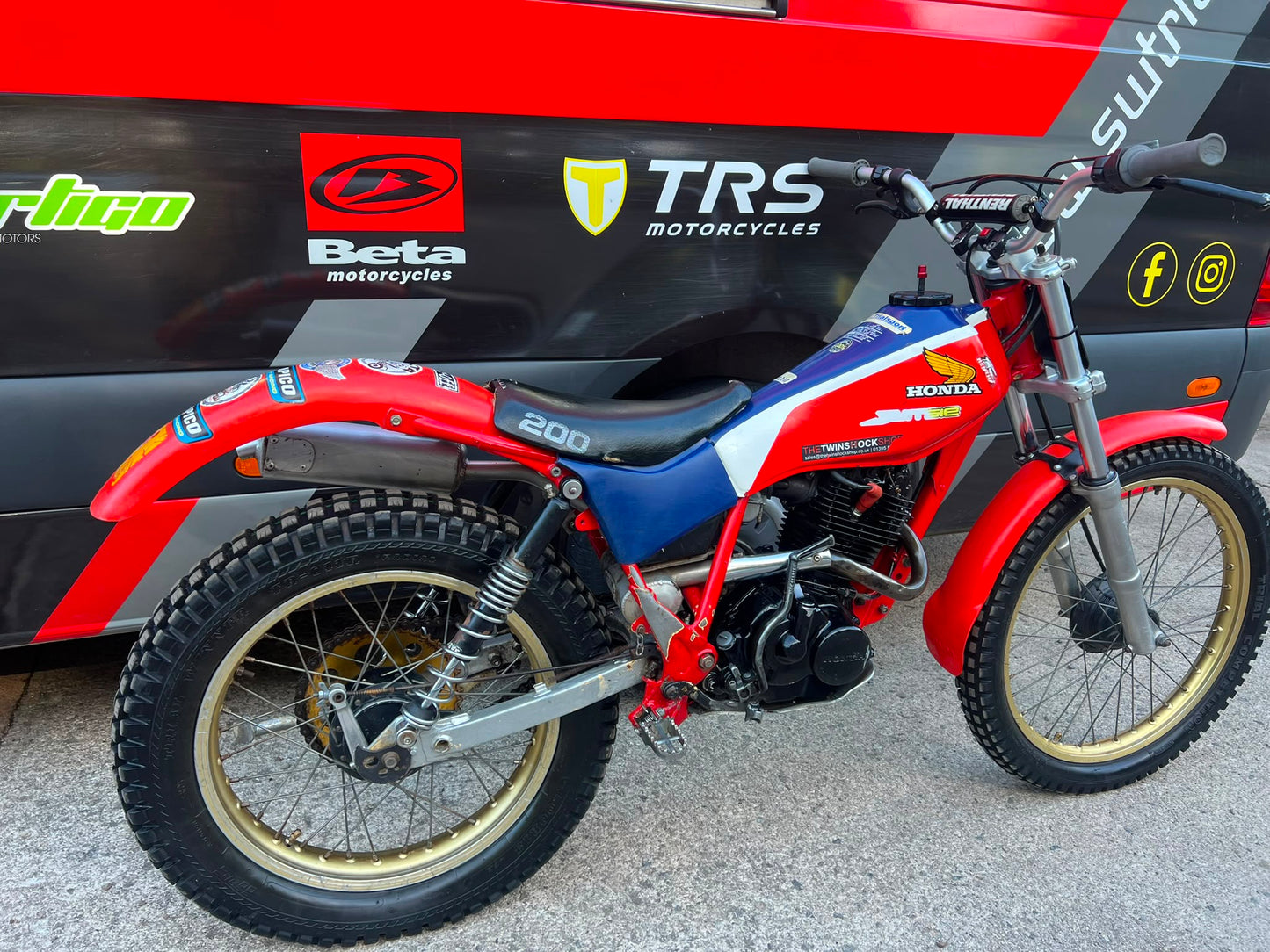 Honda TLR Twinshock 200cc Classic Trials Bike