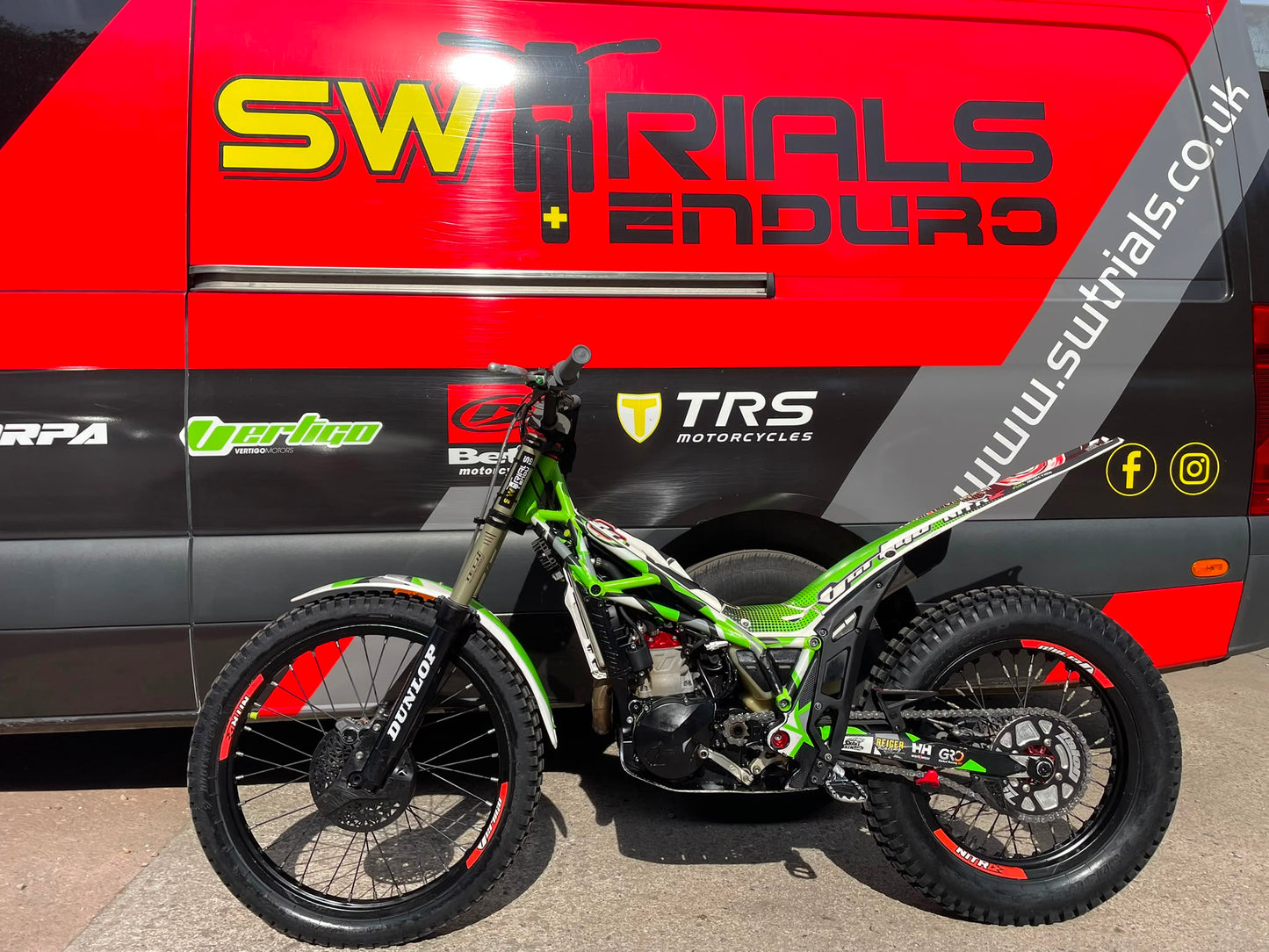 2022 Vertigo Nitro Works 200 225cc Trials Bike