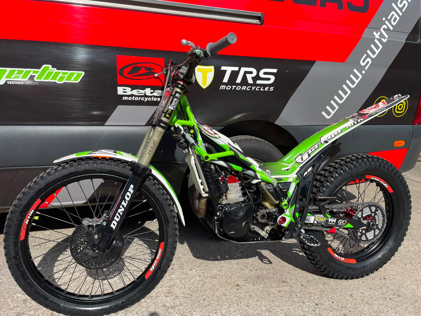 2022 Vertigo Nitro Works 200 225cc Trials Bike