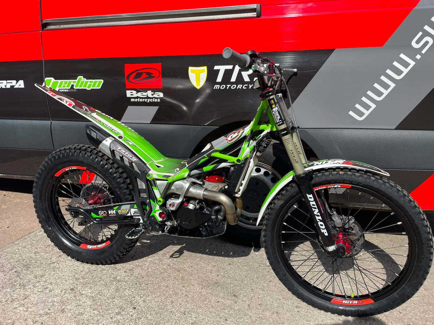 2022 Vertigo Nitro Works 200 225cc Trials Bike