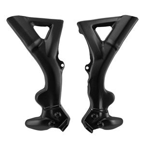 Apico Factory Racing Frame Guards - TRS One 125RR 2018 - 2023 & 250RR - 300RR 2016 - 2023 | Factory Black/Factory White