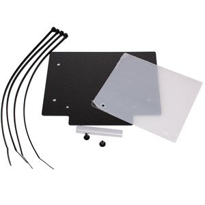 Apico Factory Racing Front Number Plate - Universal | Black/Carbon Loo ...